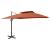 Umbrelă suspendată cu înveliș dublu, cărămiziu, 300x300 cm GartenMobel Dekor