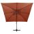 Umbrelă suspendată cu înveliș dublu, cărămiziu, 300x300 cm GartenMobel Dekor