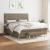 Pat continental cu saltea, gri taupe, 180x200 cm, textil GartenMobel Dekor