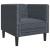 Set canapele Chesterfield cu perne rulou, 3 piese, gri, catifea GartenMobel Dekor