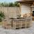 Set mobilier grădină cu perne, 11 piese bej combinat poliratan GartenMobel Dekor