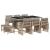 Set mobilier grădină cu perne, 11 piese bej combinat poliratan GartenMobel Dekor
