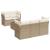 Set canapele de grădină cu perne, 6 piese, bej, poliratan GartenMobel Dekor