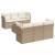 Set canapele de grădină, 7 piese, cu perne, bej, poliratan GartenMobel Dekor