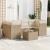 Set canapele de grădină, 7 piese, cu perne, bej, poliratan GartenMobel Dekor