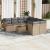 Set canapele de grădină, 9 piese, cu perne, bej, poliratan GartenMobel Dekor