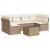 Set canapele de grădină, 7 piese, cu perne, bej, poliratan GartenMobel Dekor