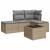 Set canapele de grădină cu perne, 5 piese, bej, poliratan GartenMobel Dekor