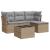 Set canapele de grădină cu perne, 5 piese, bej, poliratan GartenMobel Dekor