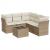 Set canapele de grădină cu perne, 6 piese, bej, poliratan GartenMobel Dekor