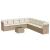 Set canapele de grădină cu perne, 10 piese, bej, poliratan GartenMobel Dekor