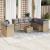 Set canapele de grădină cu perne, 10 piese, bej, poliratan GartenMobel Dekor