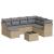 Set canapele de grădină, 8 piese, cu perne, bej, poliratan GartenMobel Dekor