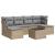 Set canapele de grădină, 7 piese, cu perne, bej, poliratan GartenMobel Dekor
