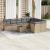 Set canapele de grădină cu perne, 10 piese, bej, poliratan GartenMobel Dekor