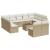 Set canapele de grădină cu perne, 12 piese, bej, poliratan GartenMobel Dekor