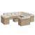 Set canapele de grădină, 14 piese, cu perne, bej, poliratan GartenMobel Dekor