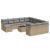 Set canapele de grădină, 13 piese, cu perne, bej, poliratan GartenMobel Dekor