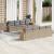 Set canapele de grădină, 9 piese, cu perne, bej, poliratan GartenMobel Dekor