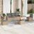 Set canapele de grădină cu perne, 6 piese, bej, poliratan GartenMobel Dekor