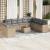 Set canapele de grădină cu perne, 11 piese, bej, poliratan GartenMobel Dekor