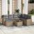 Set canapele de grădină, 8 piese, cu perne, bej, poliratan GartenMobel Dekor