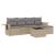 Set canapele de grădină cu perne, 6 piese, bej, poliratan GartenMobel Dekor