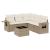 Set canapele de grădină cu perne, 6 piese, bej, poliratan GartenMobel Dekor
