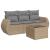 Set canapele de grădină, 4 piese, cu perne, bej, poliratan GartenMobel Dekor