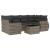Set canapele de grădină, 7 piese, cu perne, gri, poliratan GartenMobel Dekor