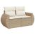 Set canapele de grădină, 8 piese, cu perne, bej, poliratan GartenMobel Dekor