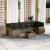 Set canapele de grădină cu perne, 8 piese, gri, poliratan GartenMobel Dekor