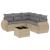 Set canapele de grădină cu perne, 6 piese, bej, poliratan GartenMobel Dekor