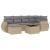 Set canapele de grădină, 7 piese, cu perne, bej, poliratan GartenMobel Dekor