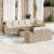 Set canapele de grădină, 9 piese, cu perne, bej, poliratan GartenMobel Dekor