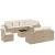 Set canapele de grădină, 9 piese, cu perne, bej, poliratan GartenMobel Dekor