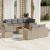 Set canapele de grădină, 9 piese, cu perne, bej, poliratan GartenMobel Dekor