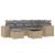 Set canapele de grădină, 7 piese, cu perne, bej, poliratan GartenMobel Dekor