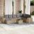 Set canapele de grădină, 9 piese, cu perne, bej, poliratan GartenMobel Dekor