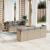 Set canapele de grădină, 8 piese, cu perne, bej, poliratan GartenMobel Dekor