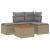 Set canapele de grădină cu perne, 5 piese, bej, poliratan GartenMobel Dekor