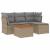 Set canapele de grădină cu perne, 5 piese, bej, poliratan GartenMobel Dekor