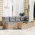 Set canapele de grădină, 7 piese, cu perne, bej, poliratan GartenMobel Dekor