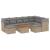 Set canapele de grădină cu perne, 10 piese, bej, poliratan GartenMobel Dekor