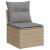 Set canapele de grădină, 4 piese, cu perne, bej, poliratan GartenMobel Dekor