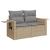 Set canapele de grădină cu perne, 5 piese, bej, poliratan GartenMobel Dekor