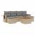 Set canapele de grădină, 7 piese, cu perne, bej, poliratan GartenMobel Dekor