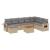 Set canapele de grădină, 9 piese, cu perne, bej, poliratan GartenMobel Dekor