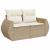 Set canapele de grădină, 8 piese, cu perne, bej, poliratan GartenMobel Dekor