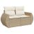 Set canapele de grădină, 9 piese, cu perne, bej, poliratan GartenMobel Dekor